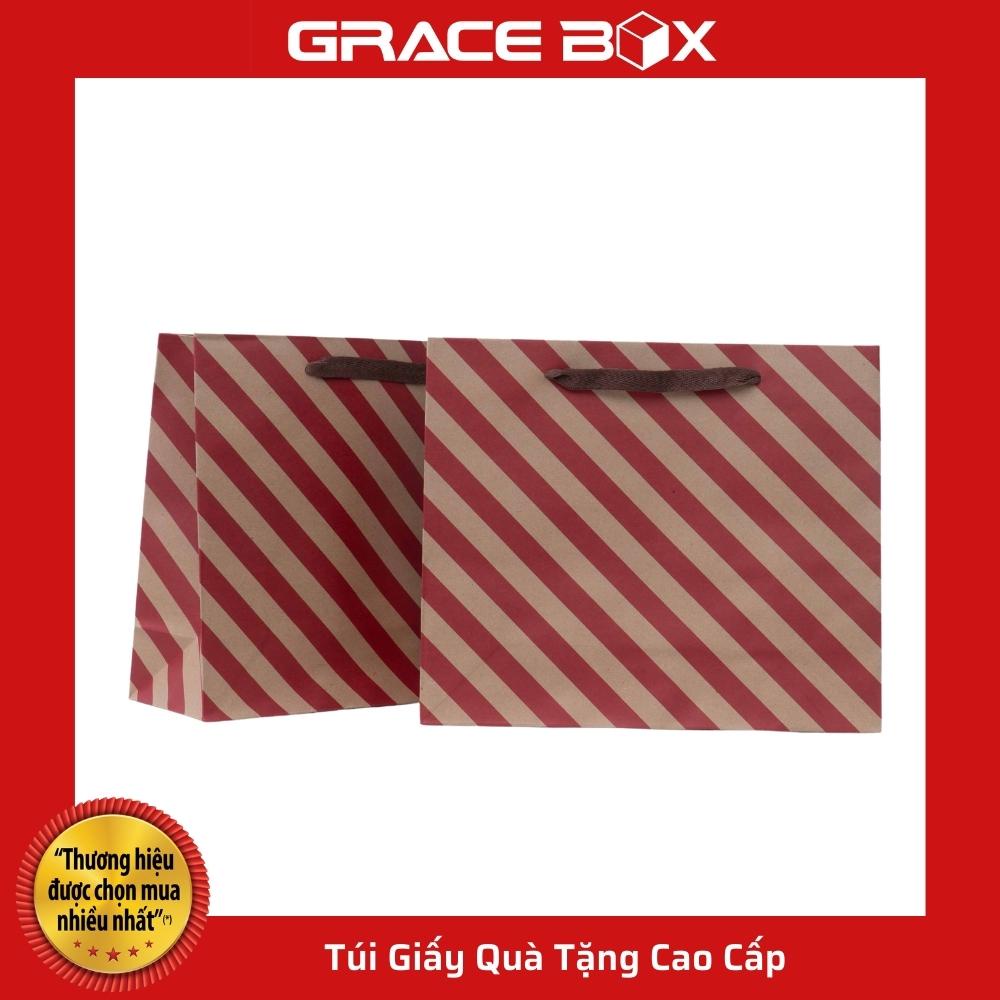 {Giá Sỉ} Túi Giấy Quà Tặng Xọc Chéo Cao Cấp - Siêu Thị Bao Bì Grace Box