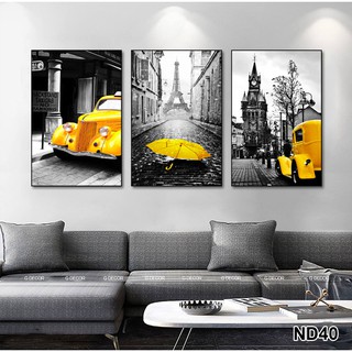Tranh treo tường 3 bức CAO CẤP phong cách Scandinavian Bắc Âu 40, tranh decor trang trí phòng khách, phòng ngủ, spa