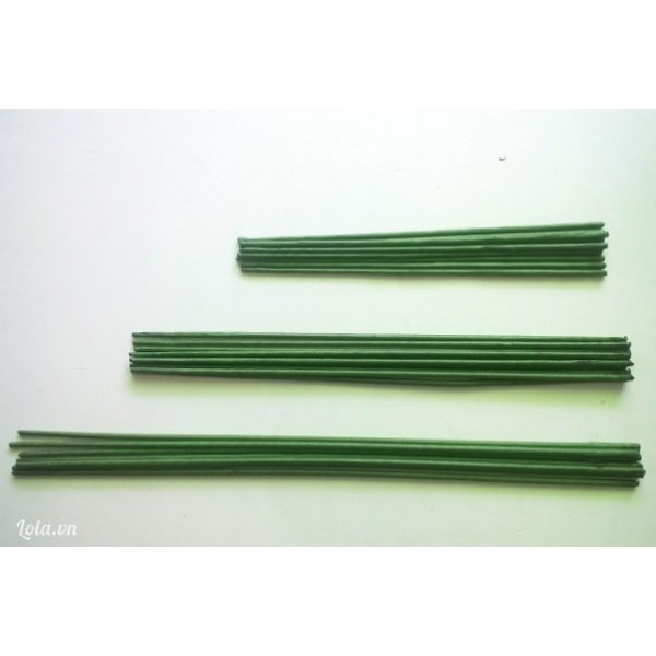 ( HOT ) Cây kẽm bọc nhựa uốn cành lan, que cắm cành lan hồ điệp que uốn cành lan dài 100 cm (nâu/ xanh lõi trắng) 1kg