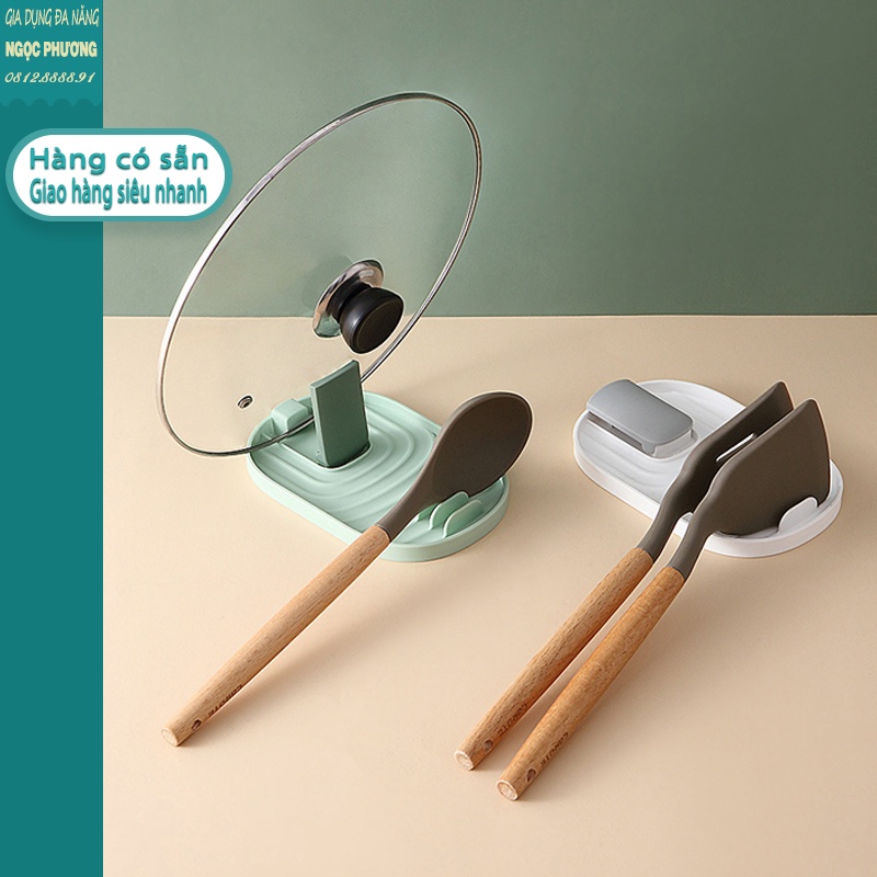 Giá Đỡ Chịu Nhiêt Để Gác Vung Nồi Xoong, Để Dao Thớt Muôi Thìa Đũa Tiện Dụng - Đồ gia dụng nhà bếp thông minh