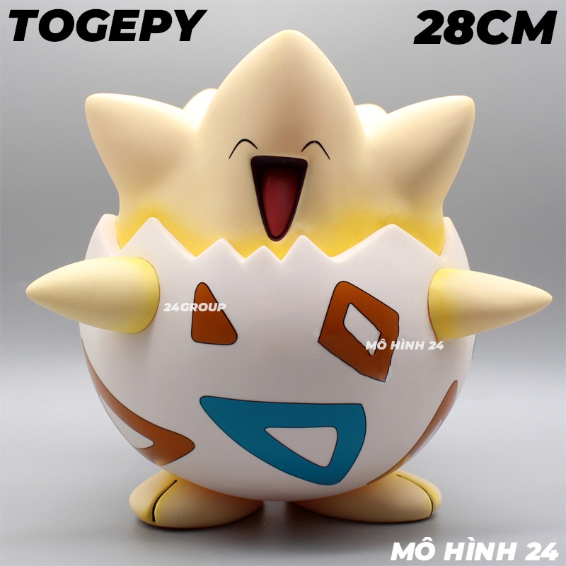 Mô hình figure pokemon tỉ lệ 1:1 trứng Togepy đáng yêu cute to cỡ lớn tỉ lệ thật togepi huyền thoại tcg pokemon