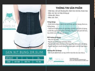 Bộ đôi kem tan mỡ và gen nịt bụng dr.slim - dr.Lacir