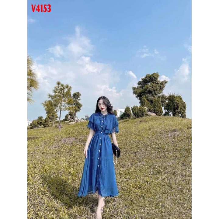 Váy nữ Vic's cổ tròn thiết kế dáng dài, Đầm thời trang công sở cao cấp dự tiệc sang trọng V107 | BigBuy360 - bigbuy360.vn