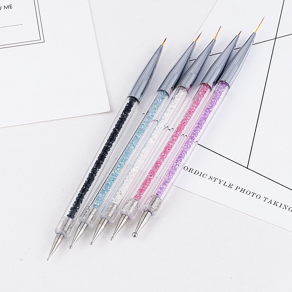 [Hàng mới về] Set 5 bút vẽ móng thiết kế 2 đầu cao cấp