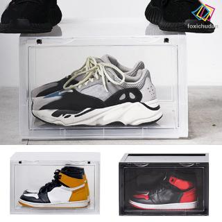 FCD☆ Sneaker Shoe Box Acrylic Sneaker Display Box Shoes Storage Case Organizers Stackable Foldable