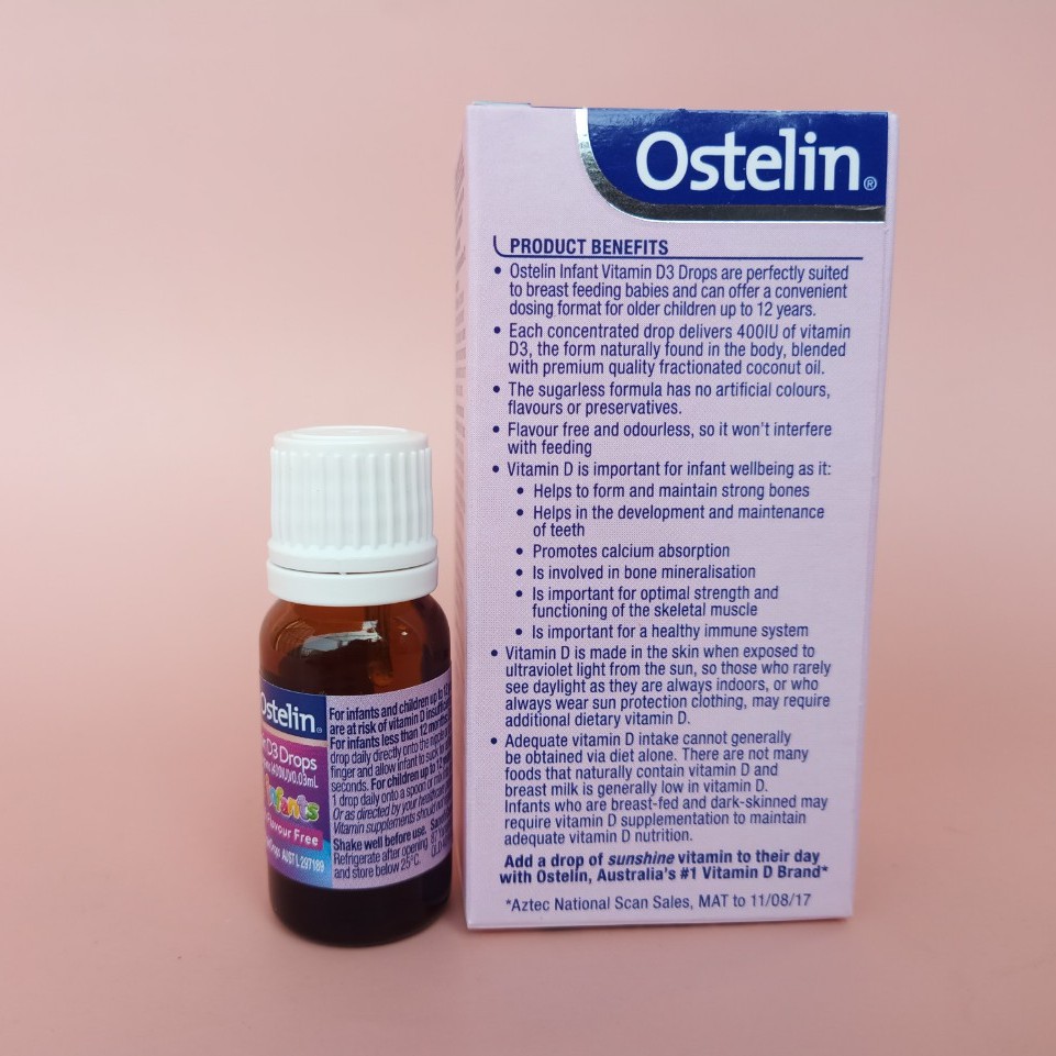 Vitamin D Ostelin Infant dạng giọt