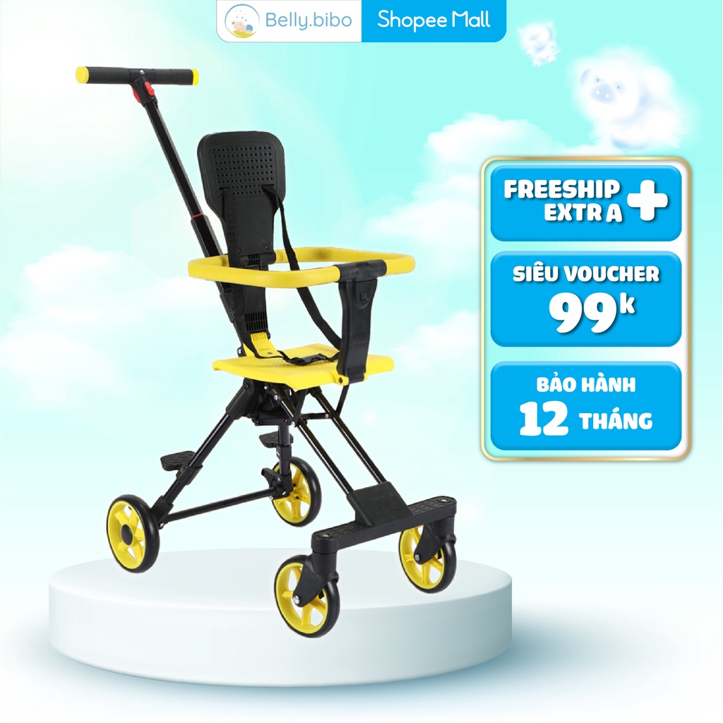 Xe Đẩy Cho Bé Belly Baby Gấp Gọn Đảo Chiều (Model 2022)