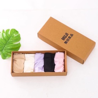 Quần lót muji xuất nhật hộp 5 quần