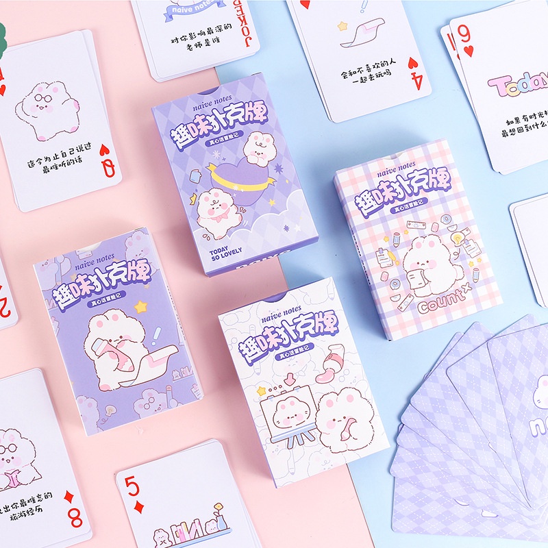 Bộ Bài Tây 52 Lá Nhiều Mẫu Hoạt Hình Độc Đáo - Poker Cute