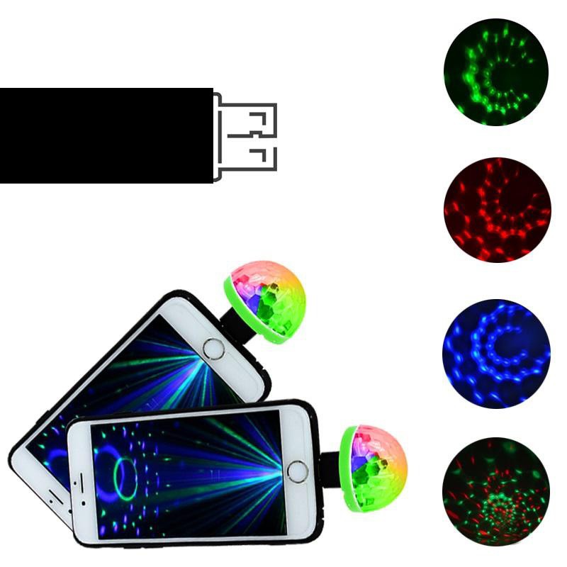 Đèn led vũ trường mini cảm ứng theo nhạc