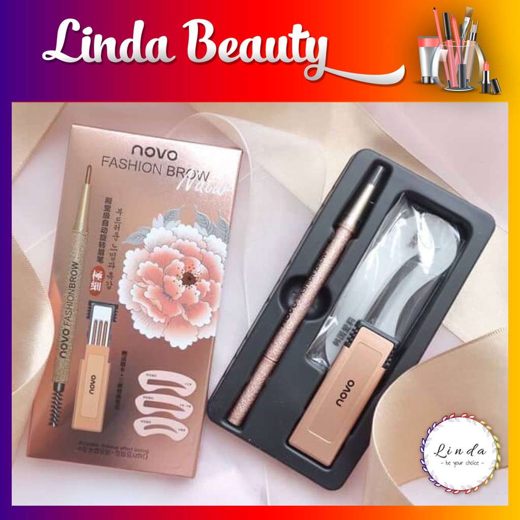 Bộ mày định hình Nova fashion brow chống nước tiện dụng