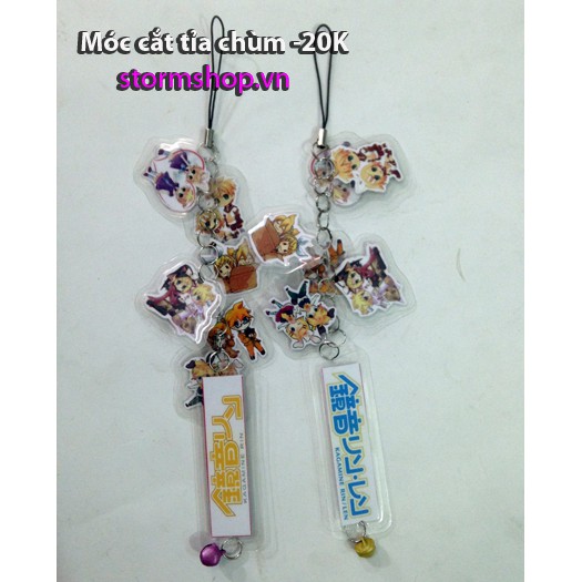 Móc khóa chùm Miku combo 2 dây -50k