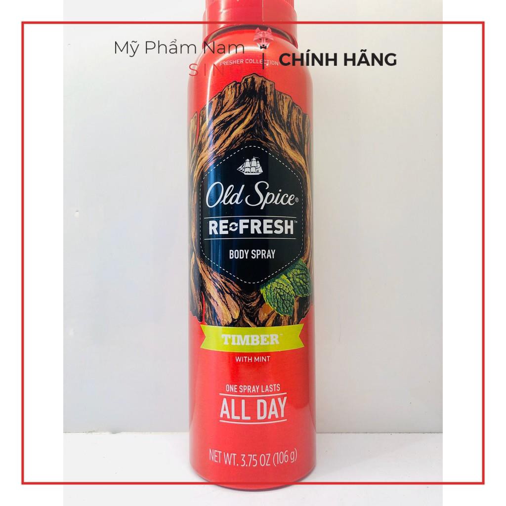 [FREESHIP-HÀNG AUTH] Combo Lăn Khử Mùi  và Xịt Khử Mùi Old Spice TIMBER