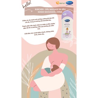 Dầu massage cho mẹ bầu Bubchen Mama Massageol 200ml