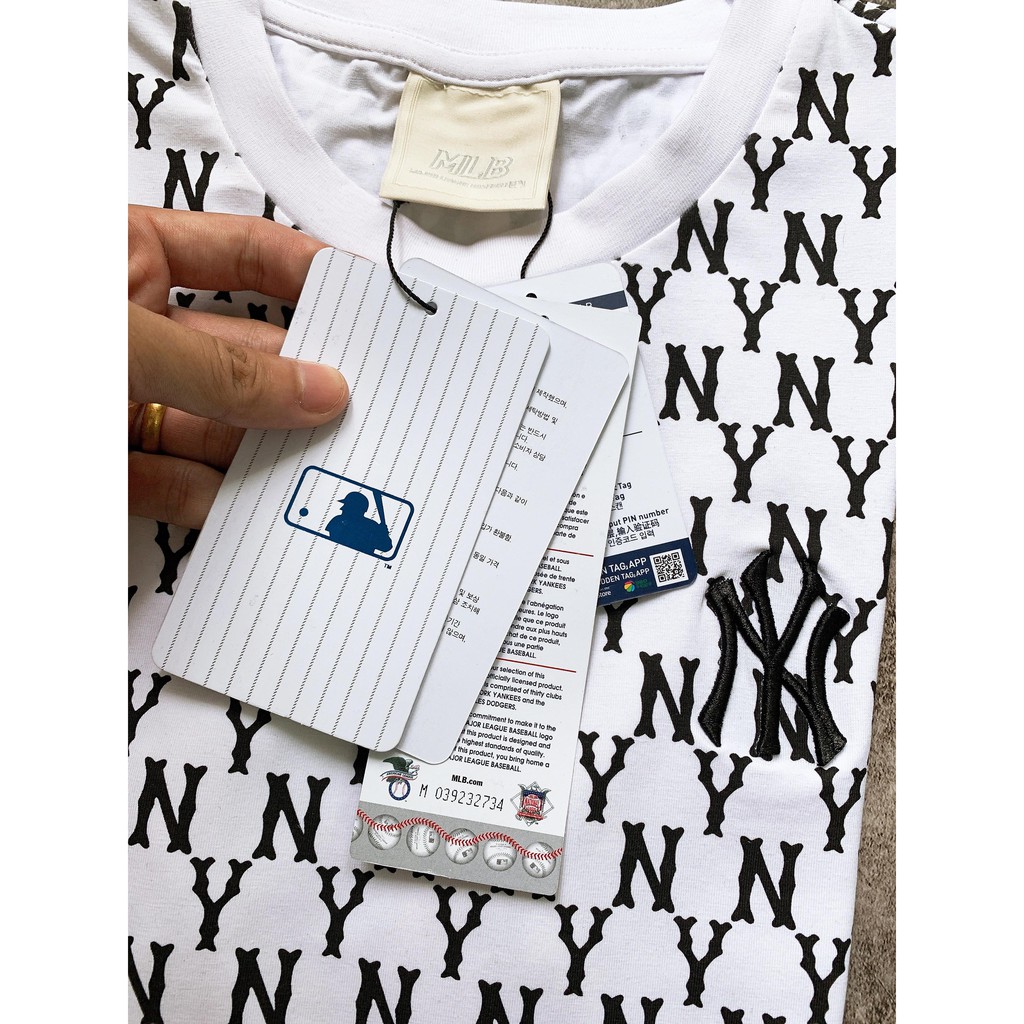 (HÀNG XUẤT XỊN) Áo NY002 MONOGRAM YANKEES TEE Made in Vietnam full tag code  Size XS S M L