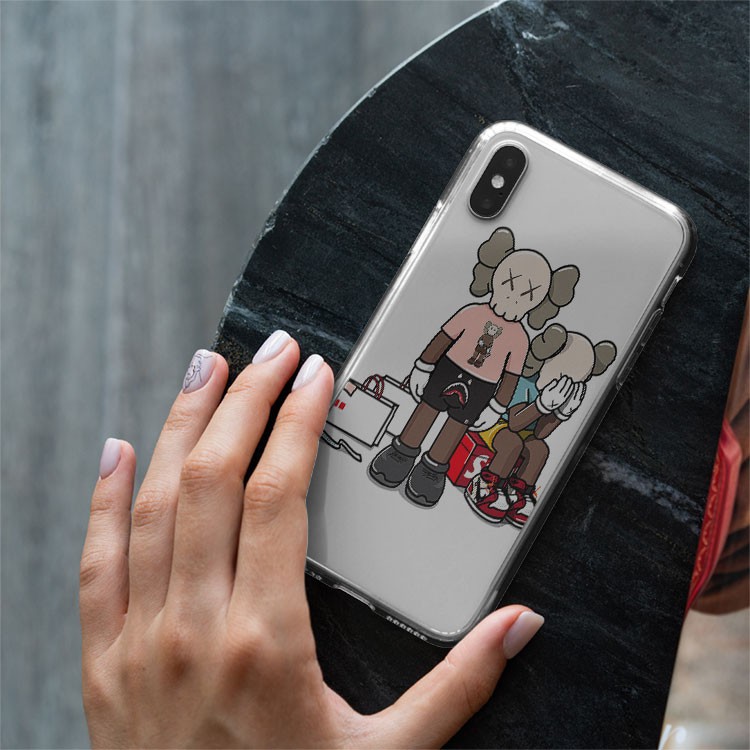 Ốp lưng ốp đt Kaws bape sticker  cho Iphone từ 6 đến 12 SUPPOD00093