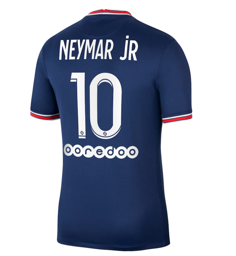 Áo thun số 10 Neymar JR đội tuyển đá banh Paris Saint-Germain 2021-2022