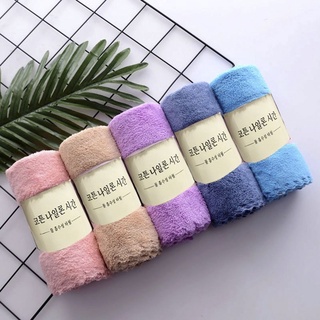 Sét 3 Khăn mặt lông cừu xuất Hàn KT 30*50 cm
