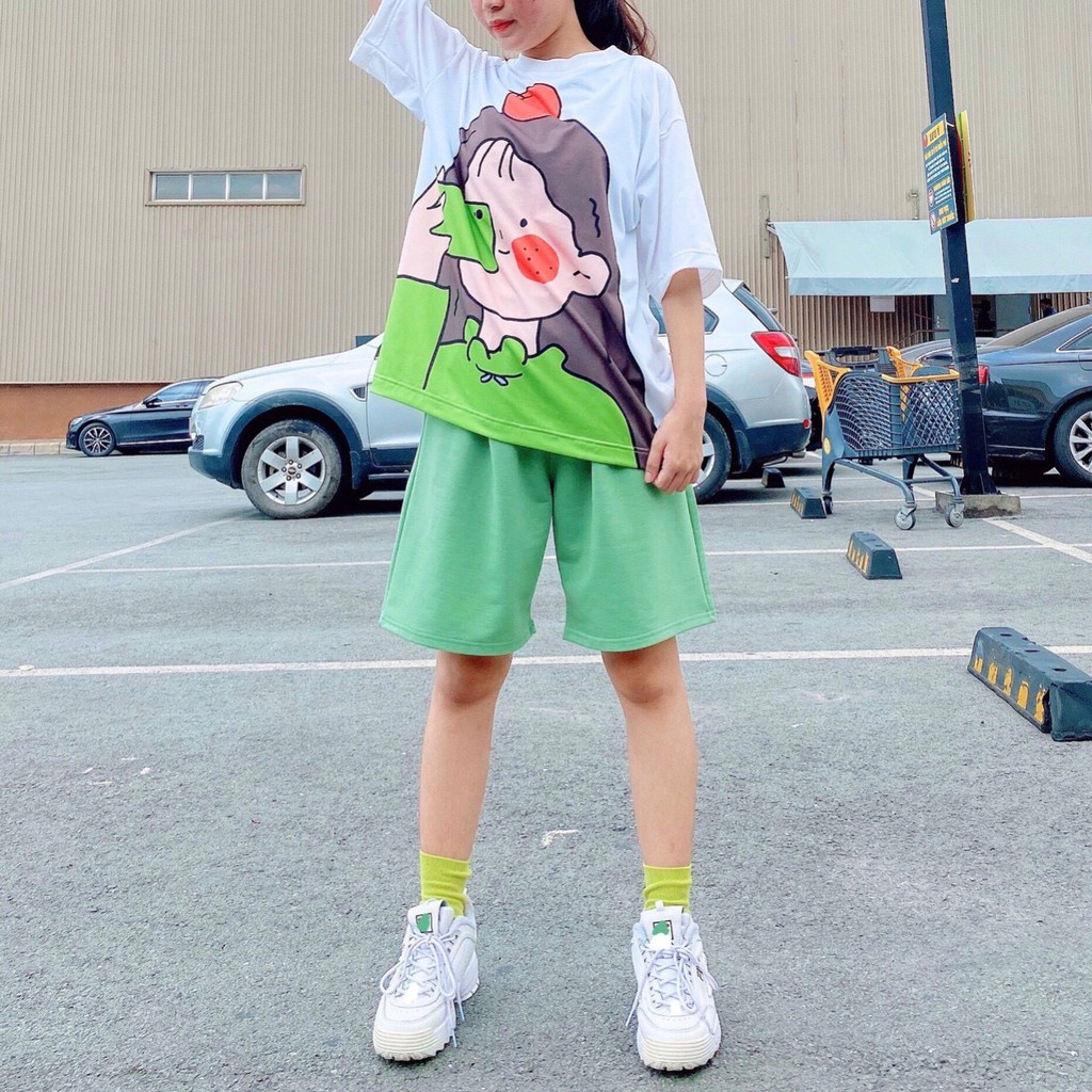 Set đồ bộ hoạt hình ❤️ Bộ mặc nhà Cartoon BÉ APPLE form rộng Freesize Molly Fashion