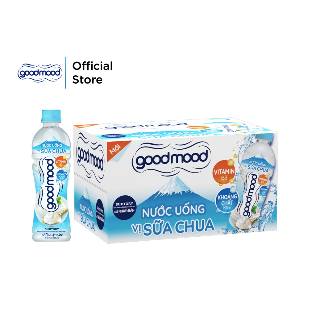 Thùng 24 Chai Nước Uống Vị Sữa Chua Good Mood