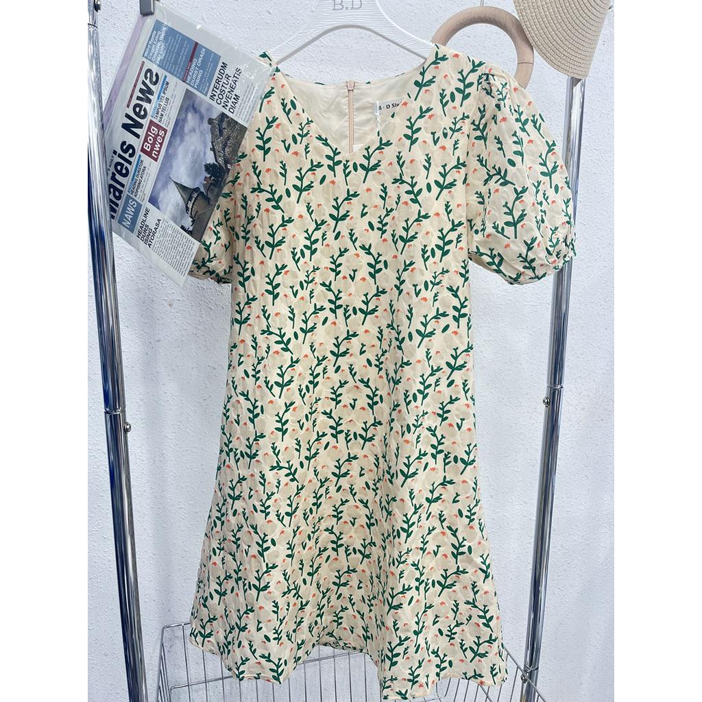 Đầm Hoa Ngắn Tay Dáng Rộng Thời Trang Mùa Hè 63993