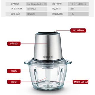 Máy xay thịt Lock&Lock EJM161BLK