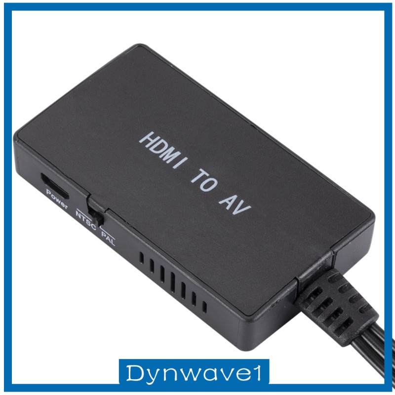 [DYNWAVE1] HDMI to AV Converter Video Audio Supports NTSC 1080P for Stick TV HD Box