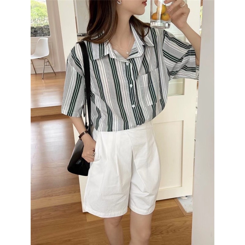 áo sơ mi jojo kẻ sọc comic | BigBuy360 - bigbuy360.vn