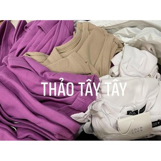 [Hình Thật] Áo Ba Lỗ Croptop Chất Tăm