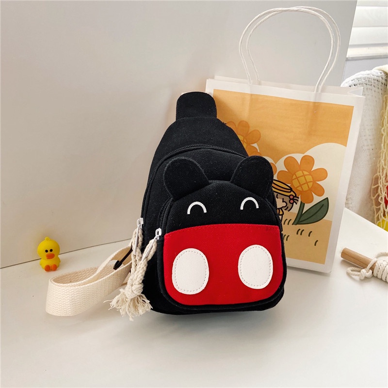 Túi Đeo Chéo Ngực Cỡ Nhỏ Họa Tiết Hoạt Hình Dễ Thương Cho Bé