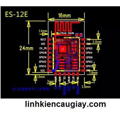 MODUN WIFI ESP8266 ESP-12 | BigBuy360 - bigbuy360.vn