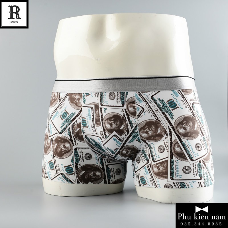 HỘP 4 Quần lót THUN LẠNH Quân sịp nam boxer Hoạt Hình S083