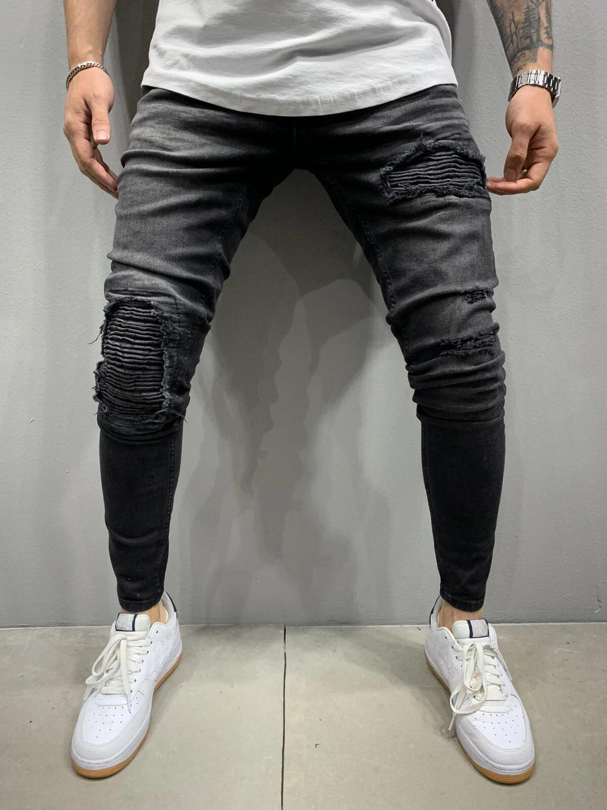 Men Skinny Jeans Stretch Pant Slim Fit Pant Ripped Jeans Long Pant Men Jeans Men Pant Quần jean nam