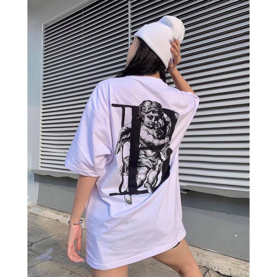 Áo thun tee thiên thần B BOBUI CHUẨN REAL- màu trắng