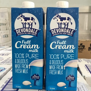 Sữa tươi Devondale hộp 1 lít