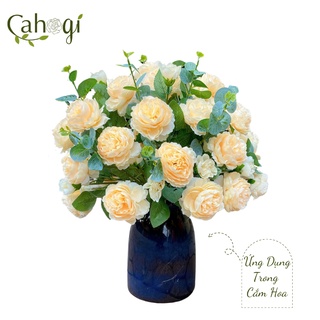 Hoa Giả - Hoa Hồng Quý Tộc Cao Cấp 1 Cành 3 Bông Lớn