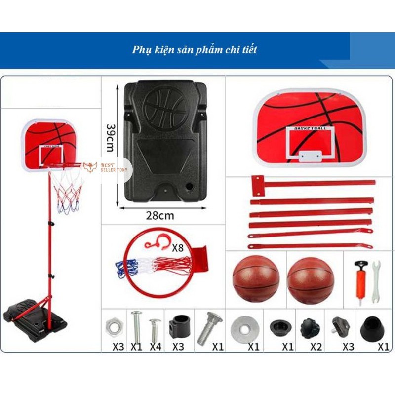 Bộ bóng rổ BASKETBALL cho bé