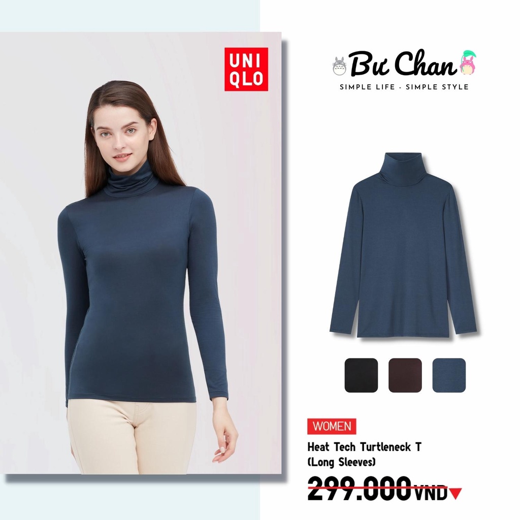 Áo giữ nhiệt UNIQLO Nữ Heat Tech Turtleneck CỔ CAO ❤️ (UNIQLO Nhật Chính Hãng)