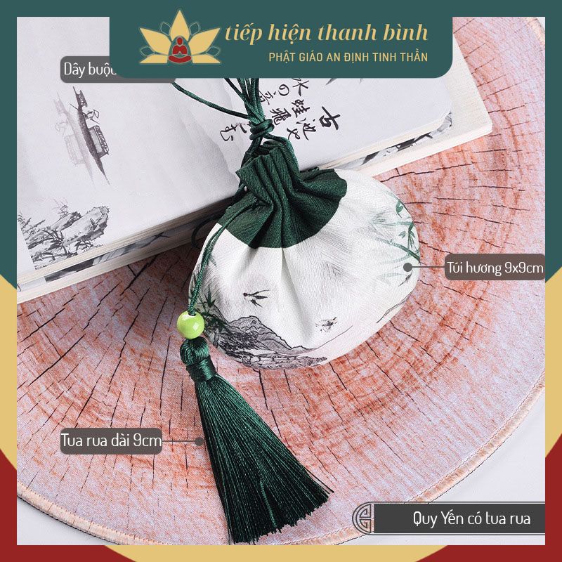 Túi Thơm Vải Gấm Sang Trọng Hà Bao May Mắn Cổ Trang Cosplay