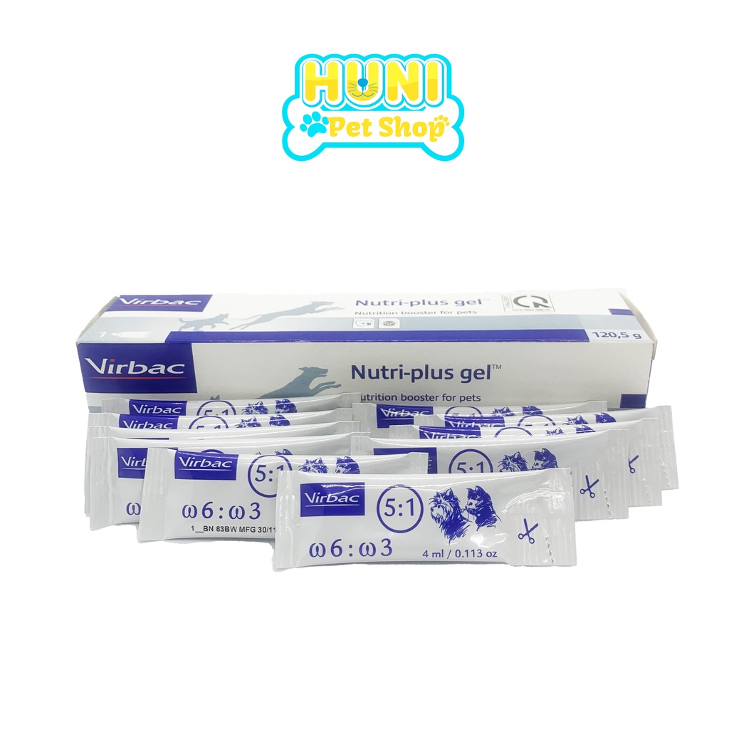 Gel dưỡng lông cho chó Megaderm Virbac gel dinh dưỡng giúp mượt lông, da, hỗ trợ điều trị viêm da giảm ngứa