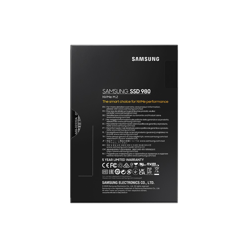 Ổ Cứng SSD Samsung 980 PCIe Gen3 x4 NVMe V-NAND M.2 2280 1TB Chính Hãng - Bảo Hành 5 Năm (1 Đổi 1) | BigBuy360 - bigbuy360.vn