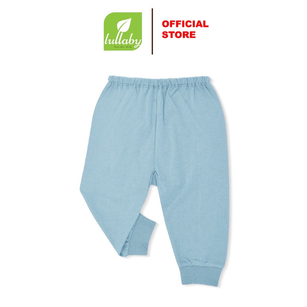 Quần dài cotton mỏng Lullaby bo gấu bé trai bé gái Nh532M