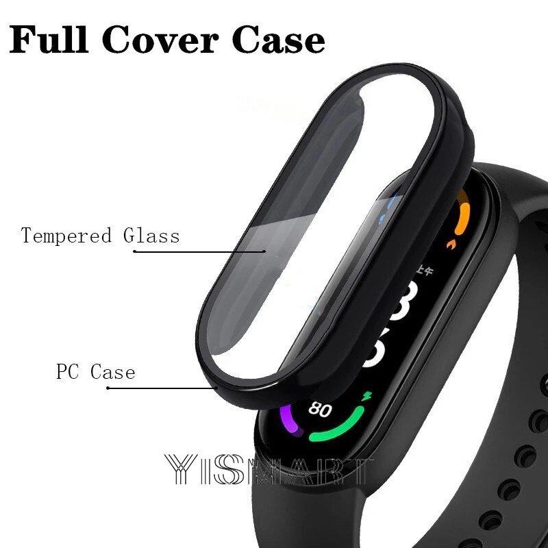 Ốp Bảo Vệ Toàn Diện + Kính Cường Lực Dành Cho Xiaomi Mi Band 7 Mi Band 6 5 4 Mi6 band6