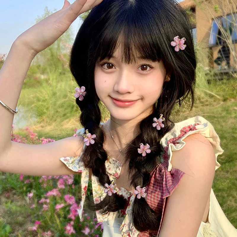 Kẹp Tóc Hoa Mini Thời Trang Mùa Hè Hàn Quốc Cho Nữ