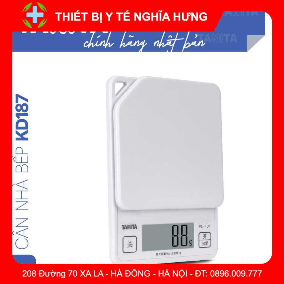 Cân nhà bếp tiểu ly TANITA KD187(1kg-1g),chính hãng nhật bản,dùng cho làm bánh,thiết kế mini nhỏ gọn,bền,chính xác