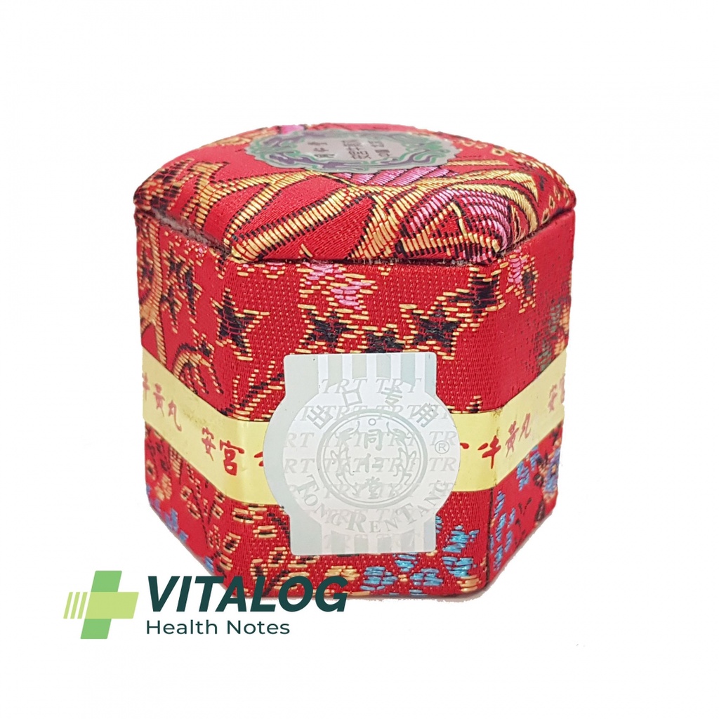 An cung ngưu hoàng đồng nhân đường Trung Quốc- hộp nhung 1 viên