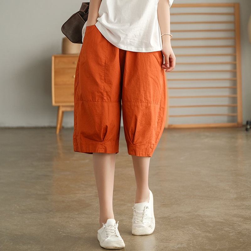 Quần Lửng Dáng Rộng Thời Trang Mùa Hè Mới 2022 Cho Nữ Size M-2xl