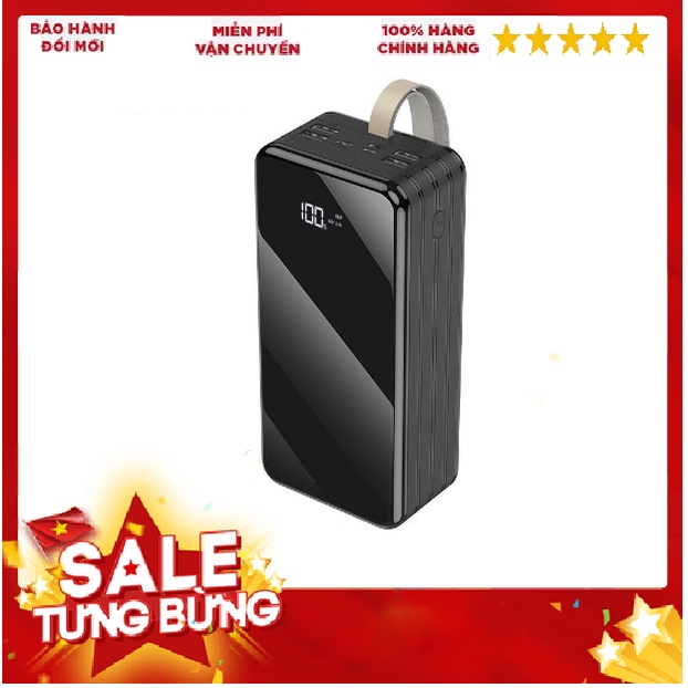 Pin sạc đự phòng siêu khủng đa năng có kèm đèn chiếu sáng Hoco DB11 - Dung Lượng 50.000 mAh - bảo hành chính hãng