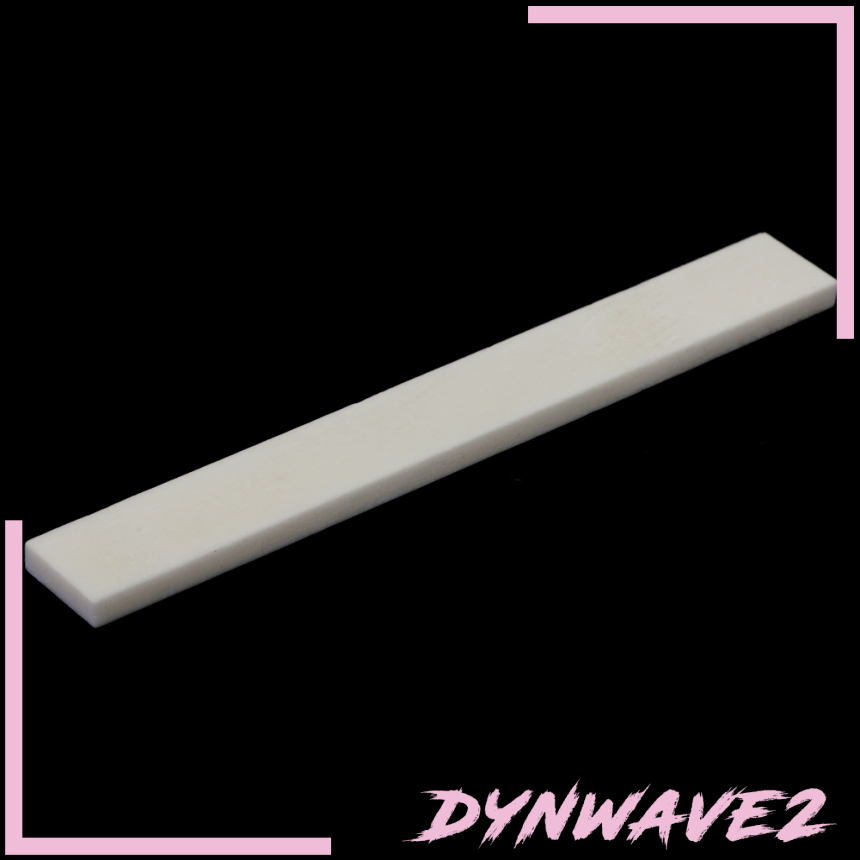 [DYNWAVE2]Beige Bone Bridge Saddle for Acoustic Guitar Replacement Parts Luthier DIY