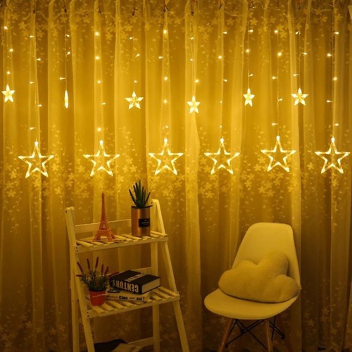 Đèn nháy trang trí ngôi sao dễ lắp đặt và sử dụng - Đèn led trang trí phòng ngủ, phòng khách, các dịp lễ tết